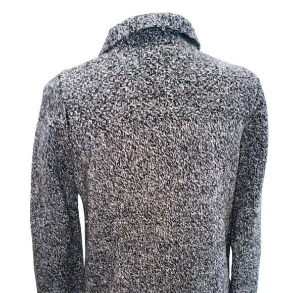 Eddie Bauer Heavy Knit Chunky Womens M Wool Cardigan Sweater Fisherman Preppy - Picture 2 of 11